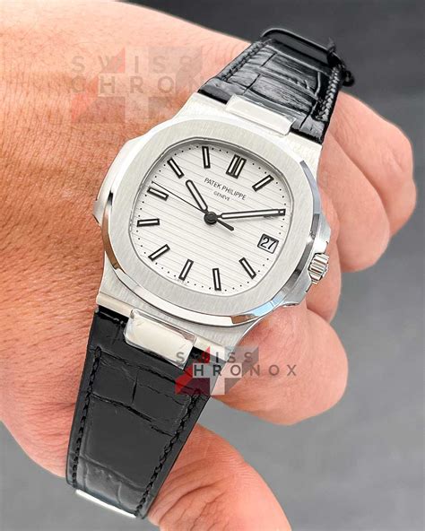 patek philippe leather strap watches|patek philippe nautilus strap.